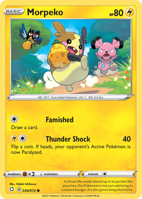 Morpeko (Reverse Holofoil) (36) — Shining Fates