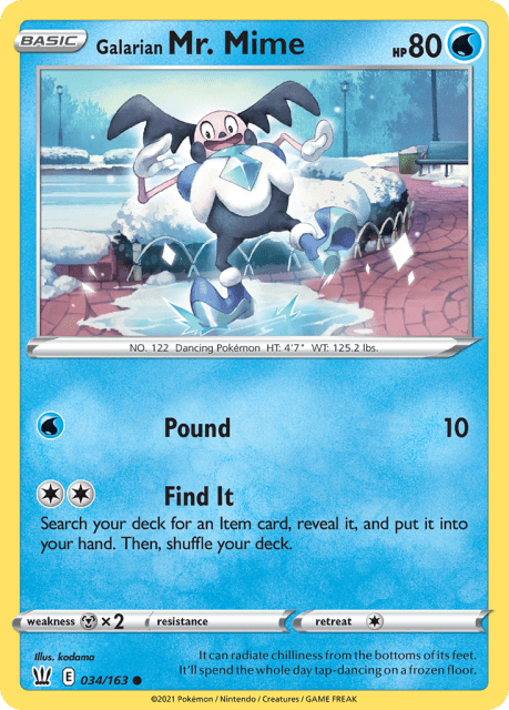 Galarian Mr. Mime (34) — Battle Styles