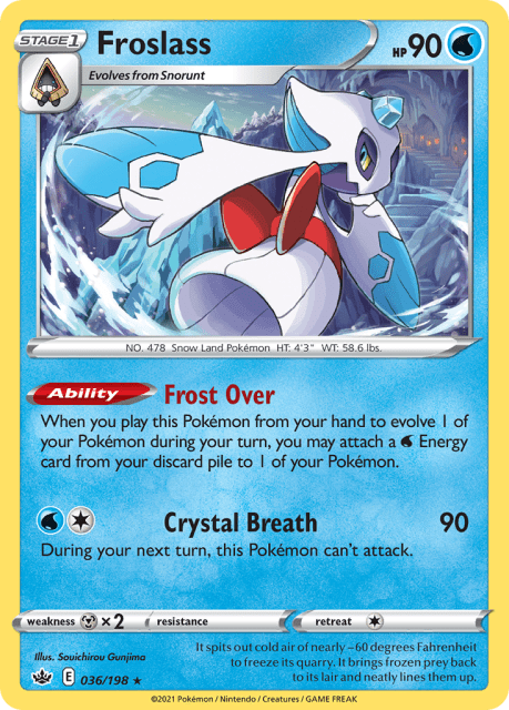 Froslass (Play Pokemon Stamp) (36) — Chilling Reign