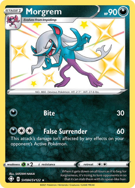 Morgrem (Holofoil) (SV084) — Shining Fates Shiny Vault