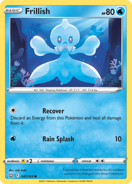 Frillish (Reverse Holofoil) (41) — Battle Styles