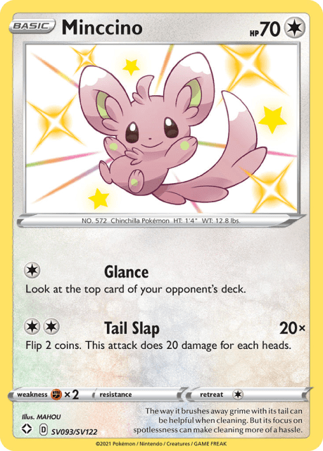 Minccino (Holofoil) (SV093) — Shining Fates Shiny Vault