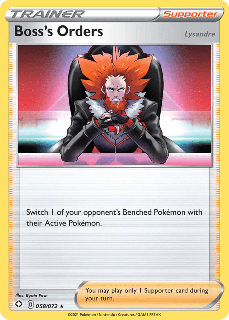 Boss's Orders (Holofoil) (58) — Shining Fates