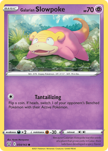 Galarian Slowpoke (Reverse Holofoil) (54) — Battle Styles