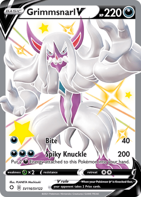 Grimmsnarl V (Holofoil) (SV116) — Shining Fates Shiny Vault