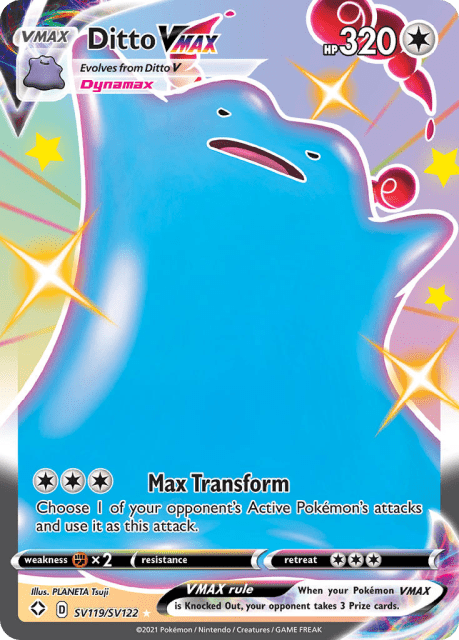 Ditto VMAX (Holofoil) (SV119) — Shining Fates Shiny Vault