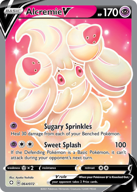 Alcremie V (Holofoil) (64) — Shining Fates
