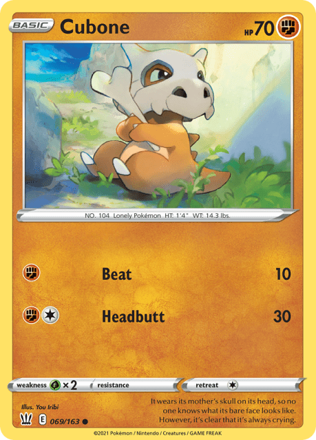 Cubone (69) — Battle Styles