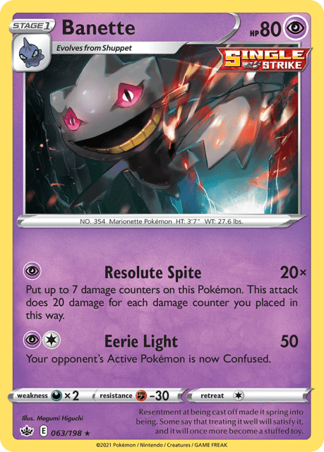 Banette (63) — Chilling Reign