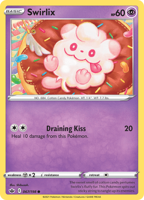 Swirlix (Reverse Holofoil) (67) — Chilling Reign