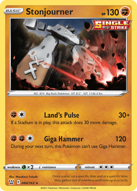 Stonjourner (Reverse Holofoil) (84) — Battle Styles