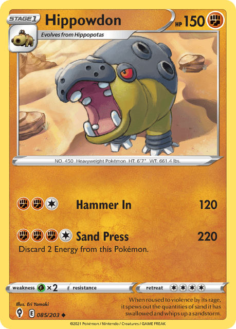 Hippowdon (85) — Evolving Skies