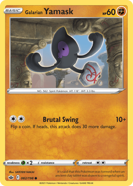Galarian Yamask (82) — Chilling Reign