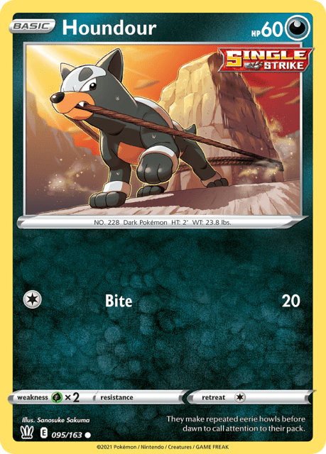 Houndour (Reverse Holofoil) (95) — Battle Styles