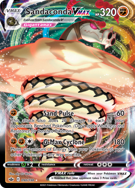 Sandaconda VMAX (Holofoil) (90) — Chilling Reign