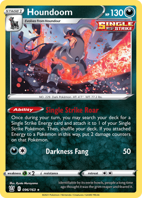 Houndoom (Play Pokemon Stamp Holofoil) (96) — Battle Styles