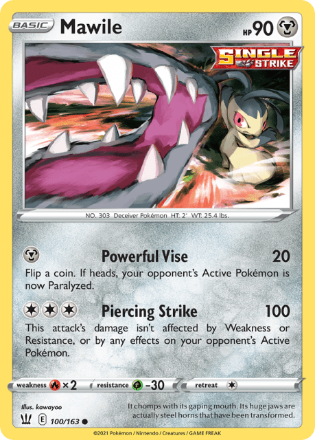 Mawile (Reverse Holofoil) (100) — Battle Styles