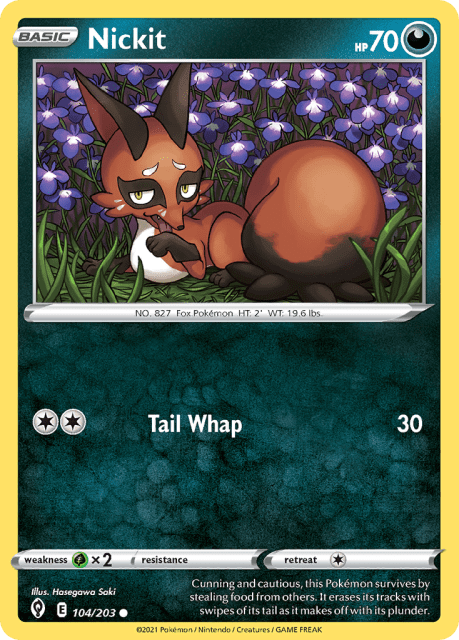 Nickit (Reverse Holofoil) (104) — Evolving Skies