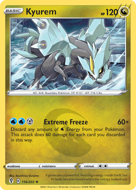 Kyurem (Holofoil) (116) — Evolving Skies