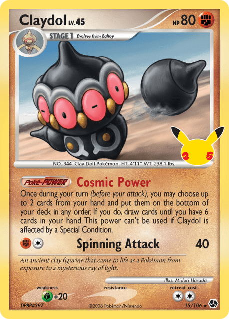 Claydol (Holofoil) (15) — Celebrations: Classic Collection