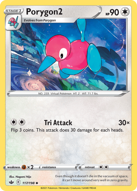 Porygon2 (Reverse Holofoil) (117) — Chilling Reign