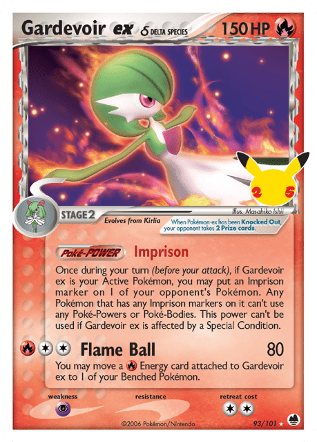 Gardevoir ex δ (Holofoil) (93) — Celebrations: Classic Collection