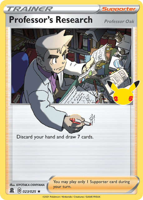 Professor's Research (Professor Oak) (Holofoil) (23) — Celebrations