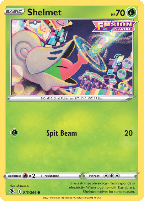 Shelmet (Reverse Holofoil) (13) — Fusion Strike