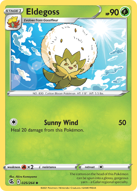Eldegoss (Reverse Holofoil) (25) — Fusion Strike