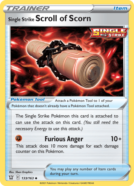 Single Strike Scroll of Scorn (133) — Battle Styles