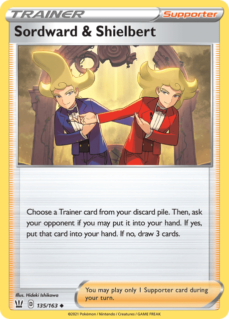 Sordward & Shielbert (Reverse Holofoil) (135) — Battle Styles