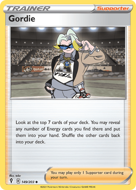 Gordie (Reverse Holofoil) (149) — Evolving Skies