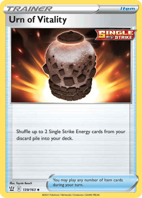 Urn of Vitality (Reverse Holofoil) (139) — Battle Styles