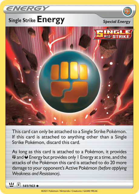 Single Strike Energy (Play Pokemon Stamp) (141) — Battle Styles