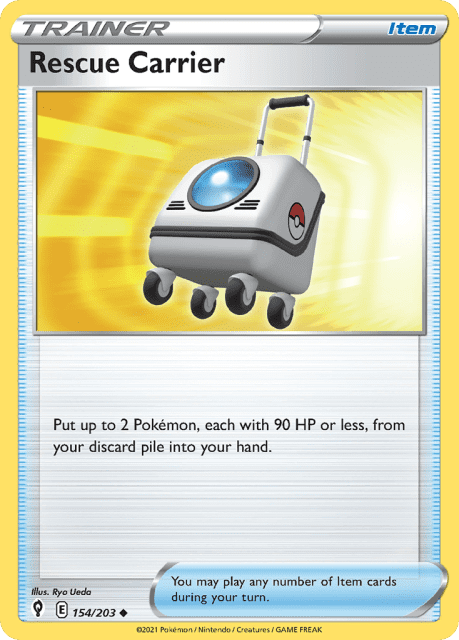 Rescue Carrier (Play Pokemon Stamp) (154) — Evolving Skies
