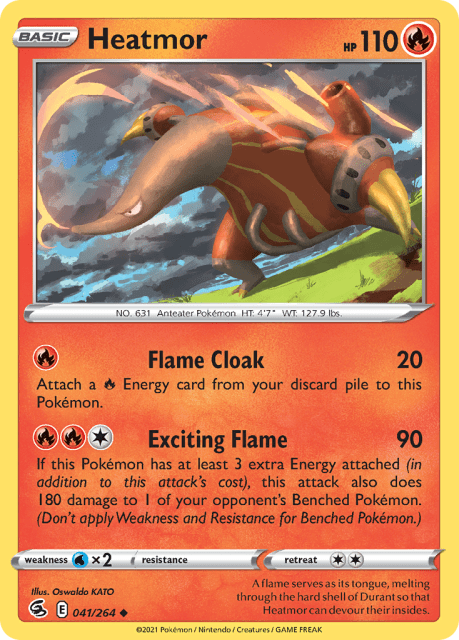 Heatmor (Reverse Holofoil) (41) — Fusion Strike