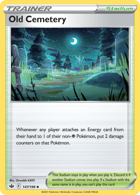 Old Cemetery (Reverse Holofoil) (147) — Chilling Reign