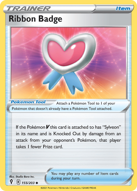 Ribbon Badge (Reverse Holofoil) (155) — Evolving Skies