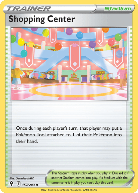Shopping Center (Reverse Holofoil) (157) — Evolving Skies