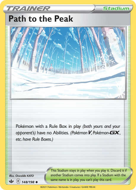Path to the Peak (Play Pokemon Stamp Holofoil) (148) — Chilling Reign