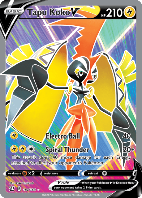 Tapu Koko V (Holofoil) (147) — Battle Styles