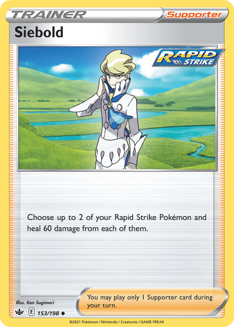 Siebold (Reverse Holofoil) (153) — Chilling Reign