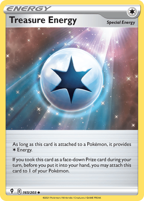 Treasure Energy (Reverse Holofoil) (165) — Evolving Skies