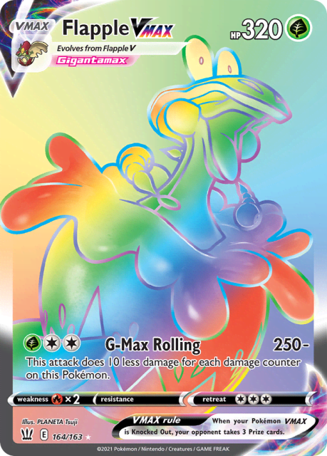 Flapple VMAX (Holofoil) (164) — Battle Styles