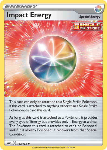 Impact Energy (Play Pokemon Stamp) (157) — Chilling Reign