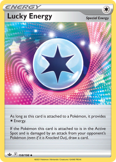 Lucky Energy (Reverse Holofoil) (158) — Chilling Reign
