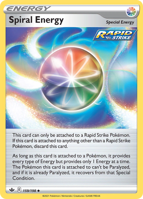 Spiral Energy (Reverse Holofoil) (159) — Chilling Reign