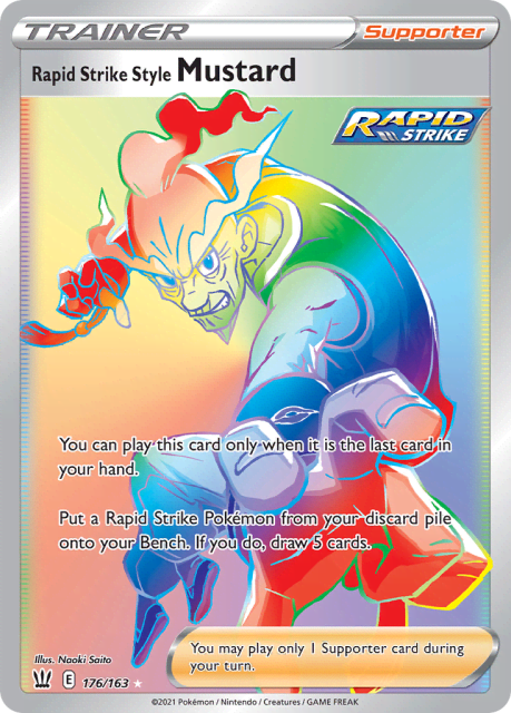 Rapid Strike Style Mustard (Holofoil) (176) — Battle Styles