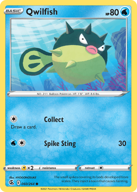Qwilfish (Reverse Holofoil) (60) — Fusion Strike