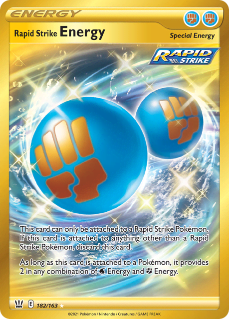 Rapid Strike Energy (Holofoil) (182) — Battle Styles